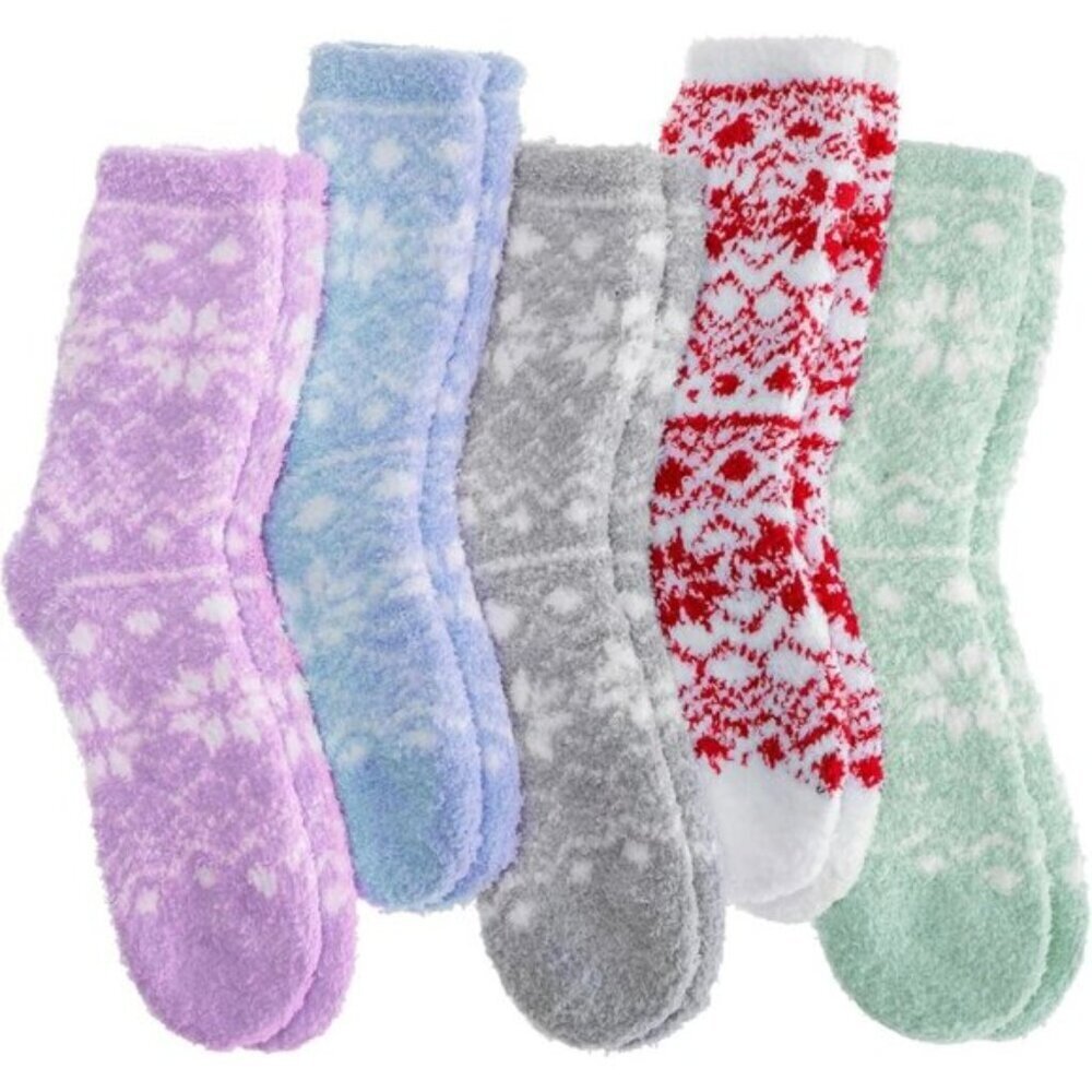 Fuzzy Slipper Socks Thick Warm Fluffy Sleep Home Socks Men Women 2 Sizes
